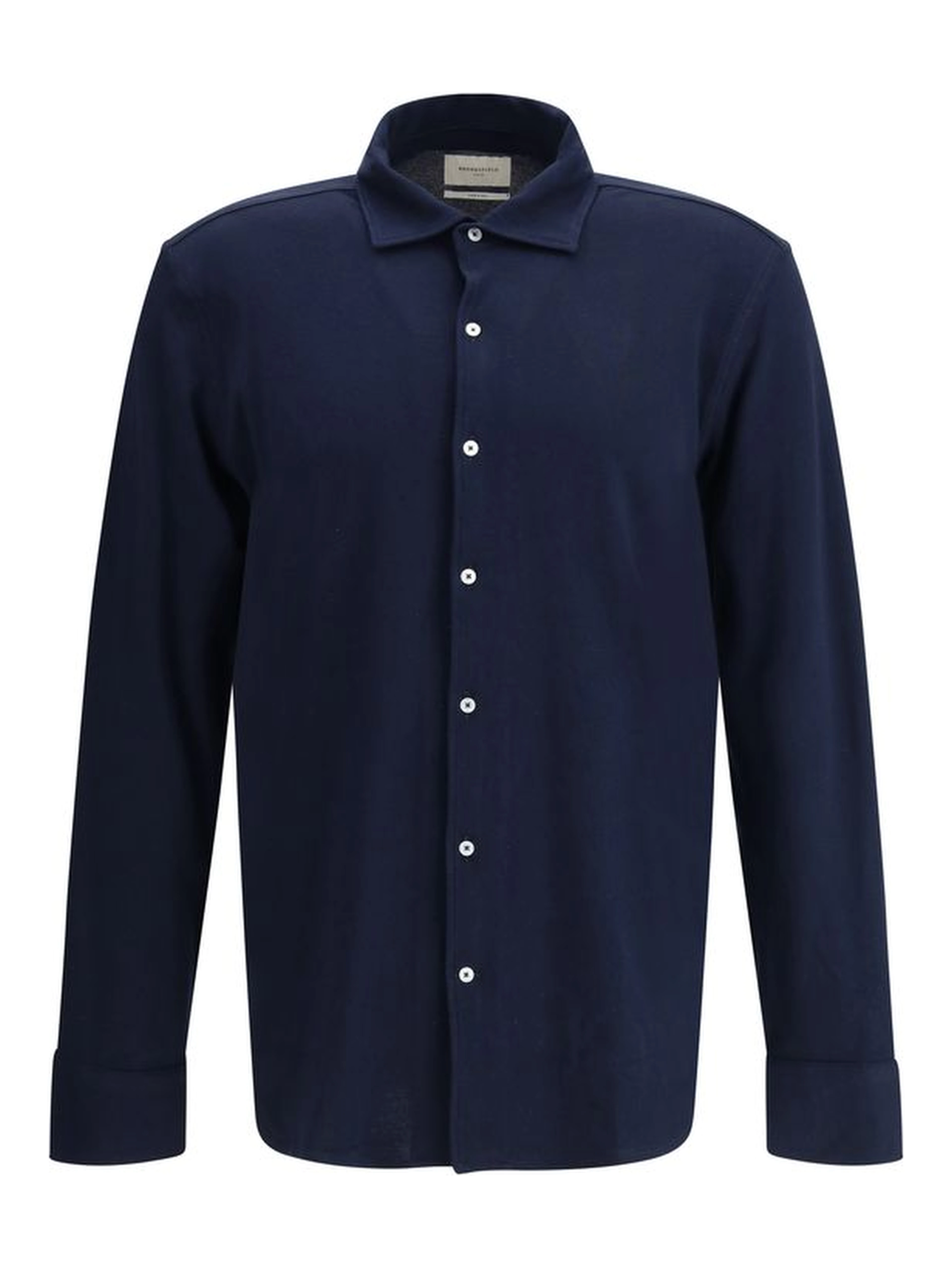 Black Cotton Dress Shirt