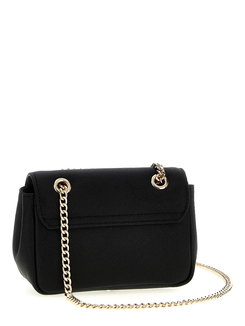 Black Cowhide Shoulder Bag