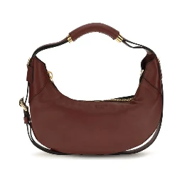 Bordeaux Calf Leather Bos Taurus Shoulder Bag