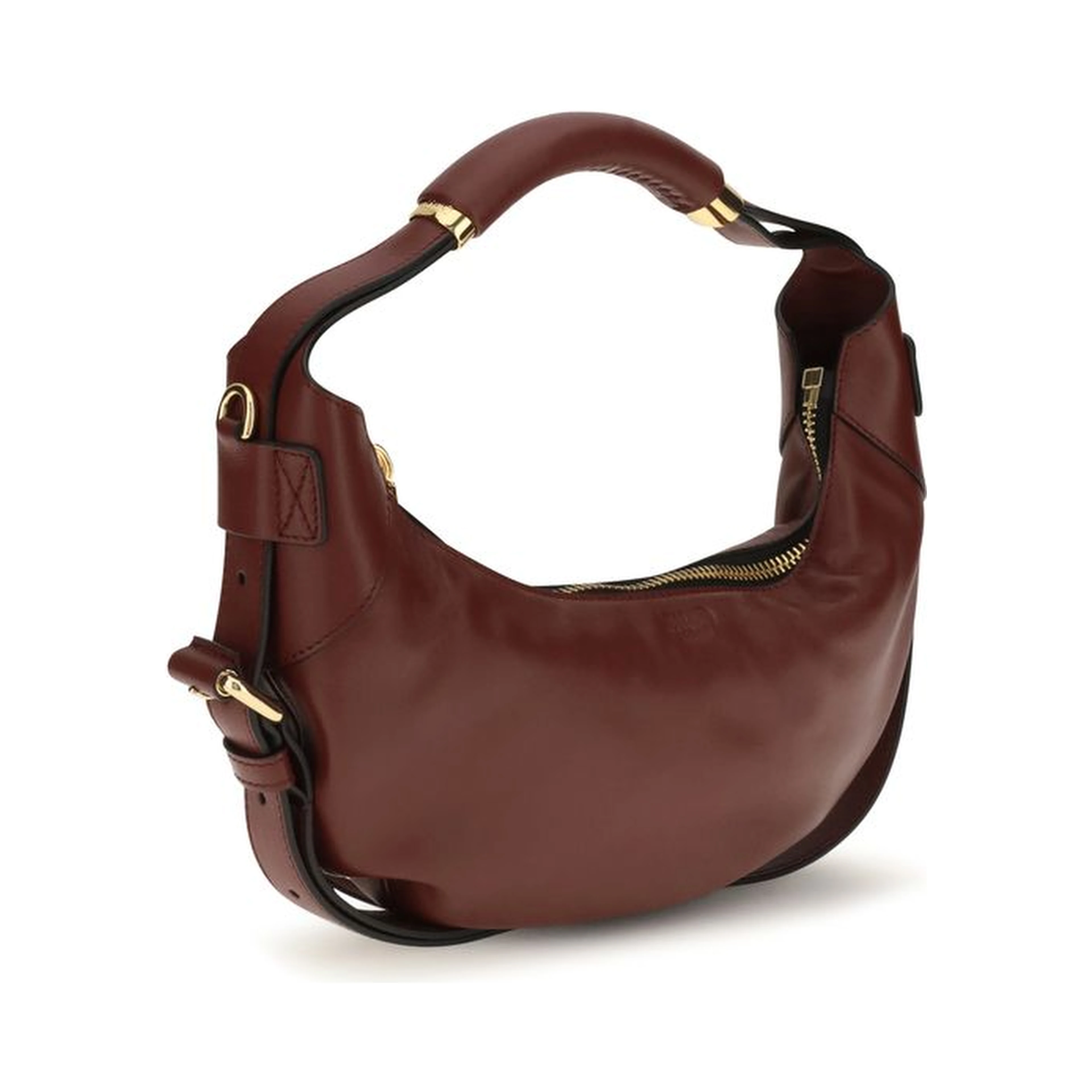 Bordeaux Calf Leather Bos Taurus Shoulder Bag