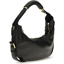 Black Calf Leather Bos Taurus Shoulder Bag