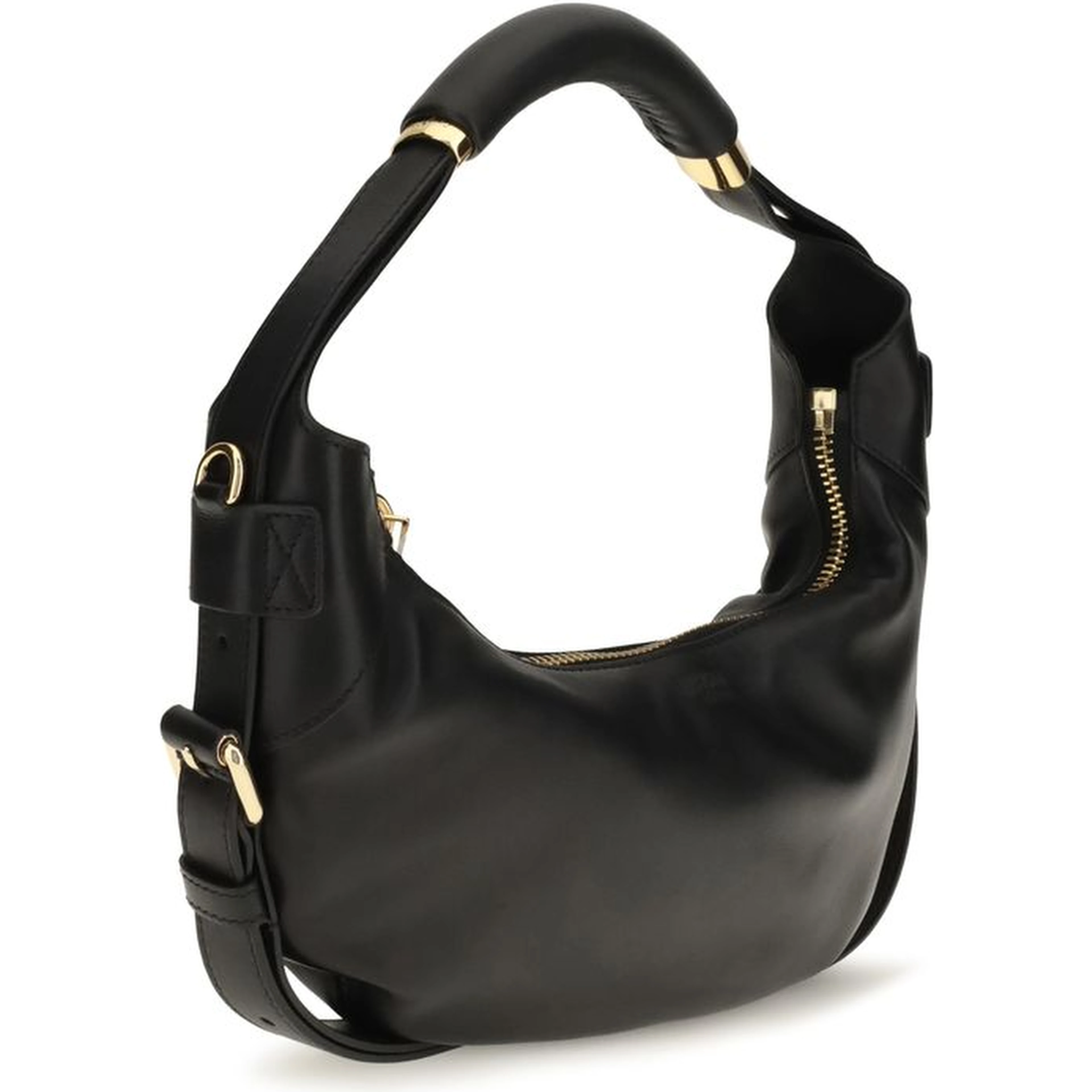 Black Calf Leather Bos Taurus Shoulder Bag