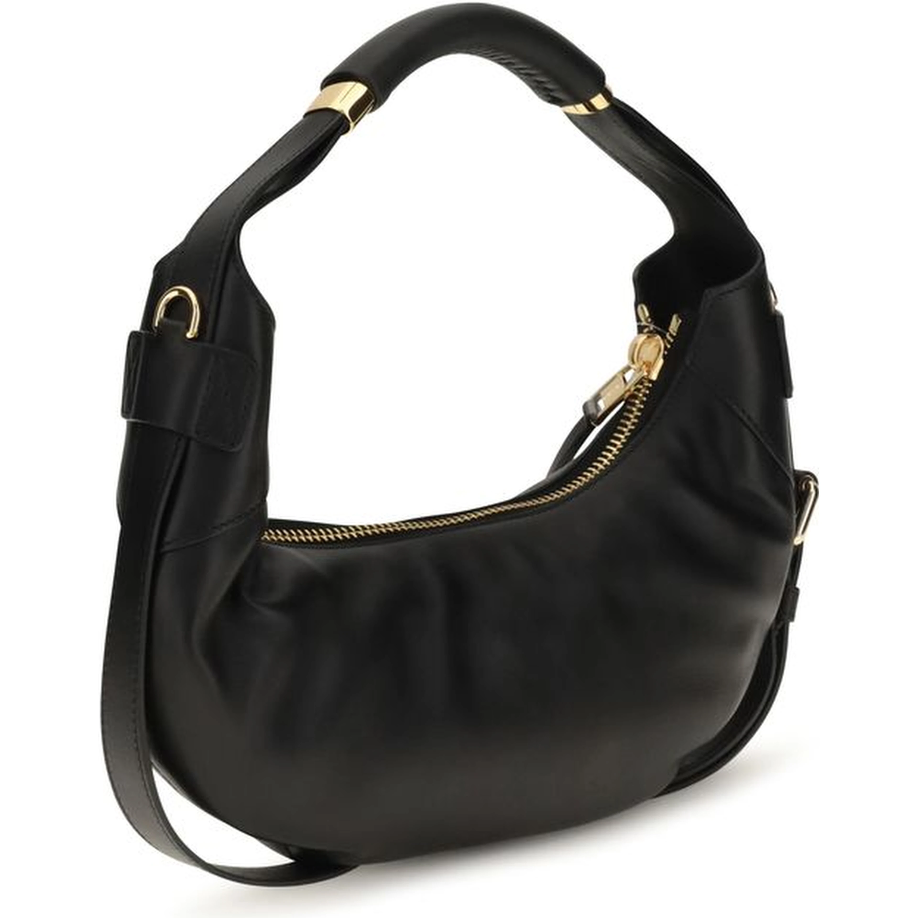 Black Calf Leather Bos Taurus Shoulder Bag