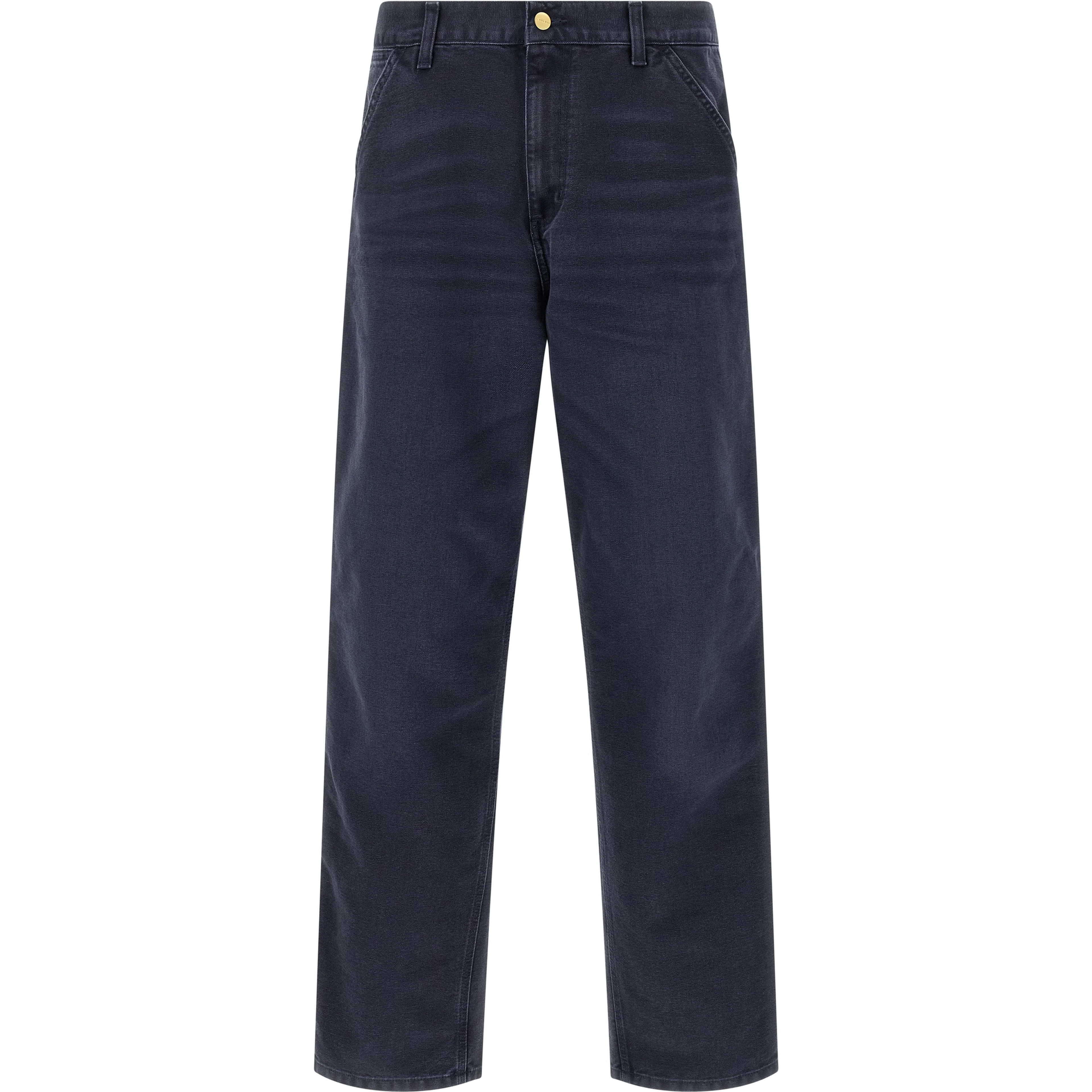 Blue Organic Cotton Casual Pants