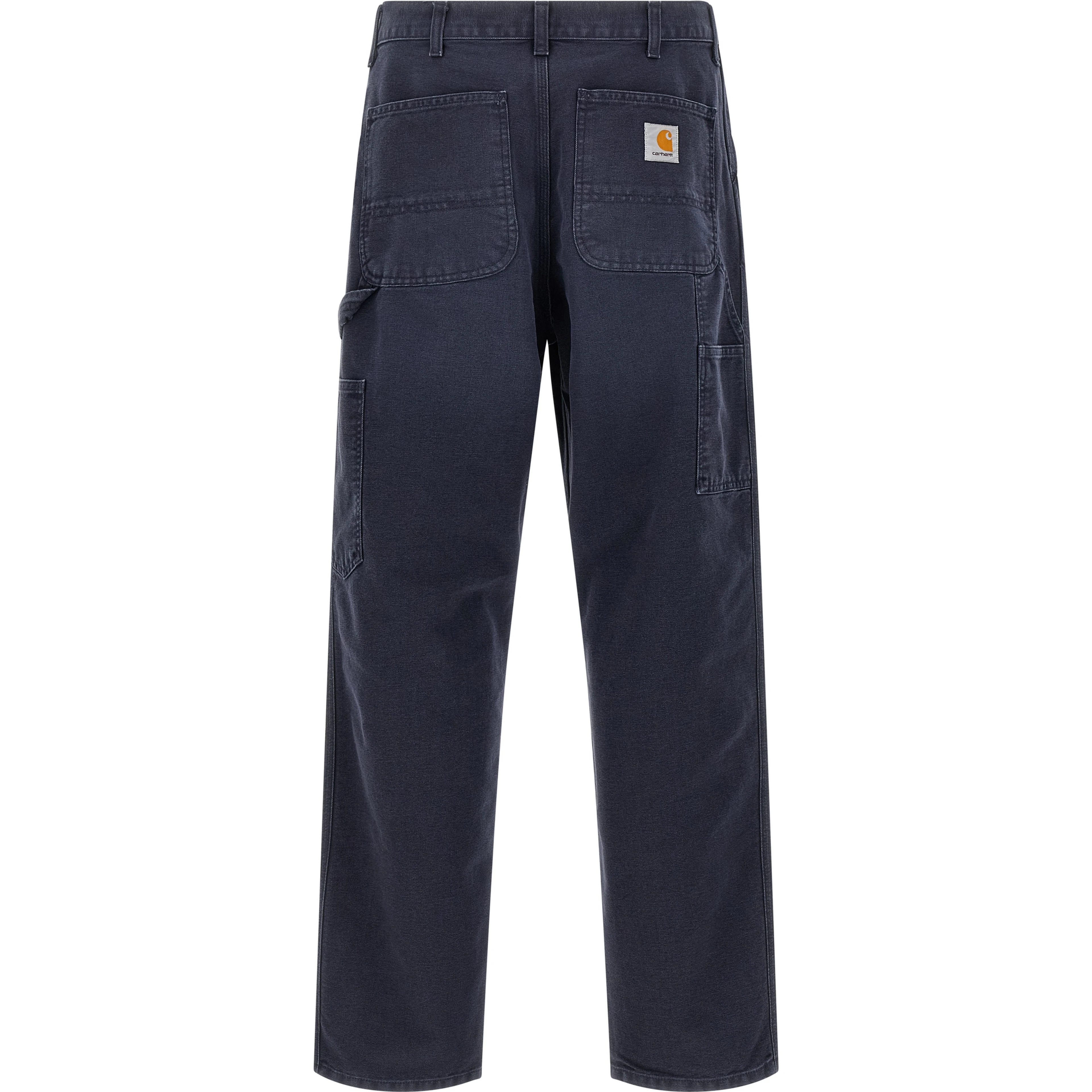 Blue Organic Cotton Casual Pants