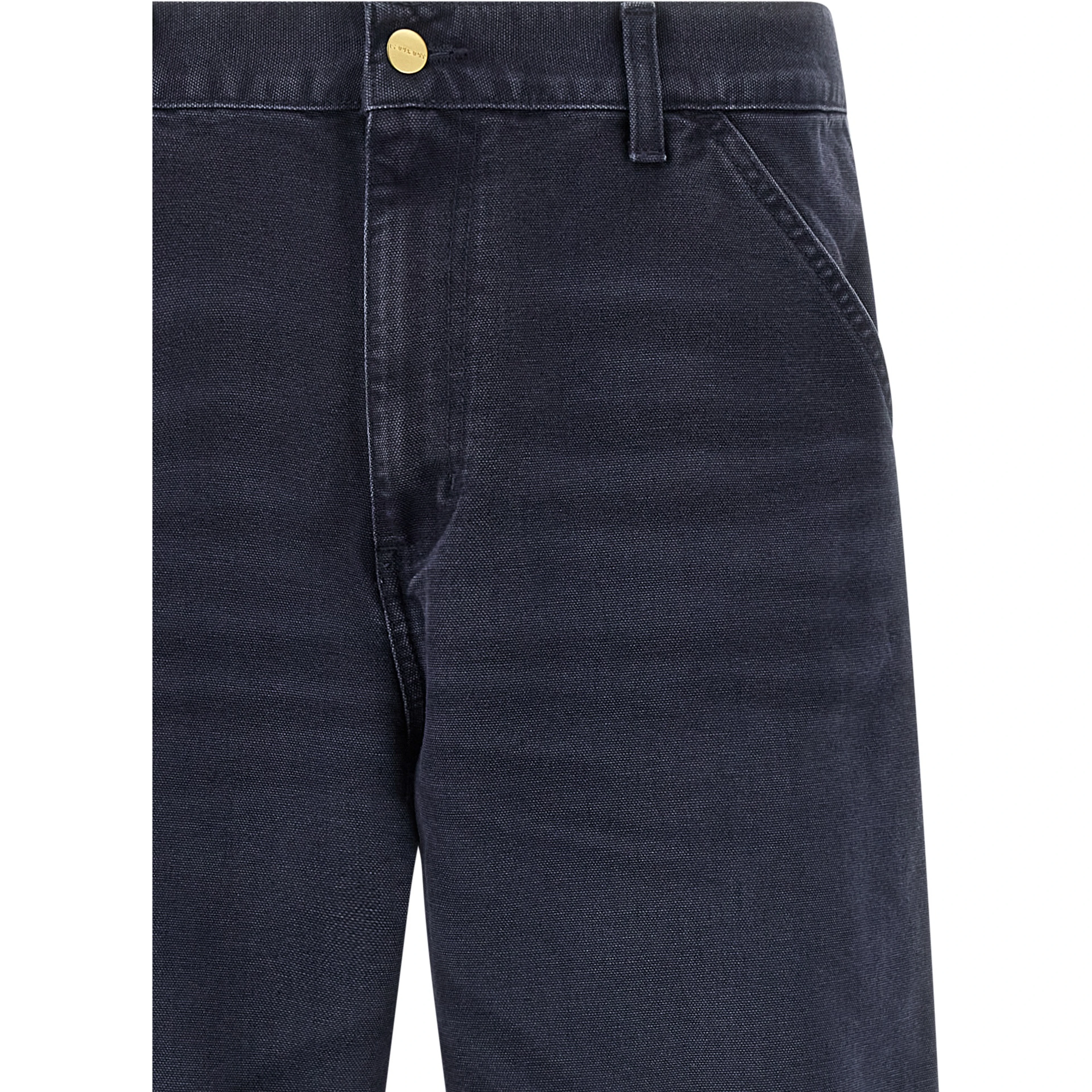 Blue Organic Cotton Casual Pants