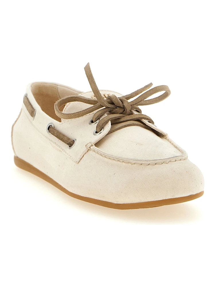 Beige Cotton Slip-On Loafers alternative