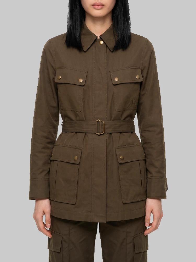 Safari jacket in gabardine