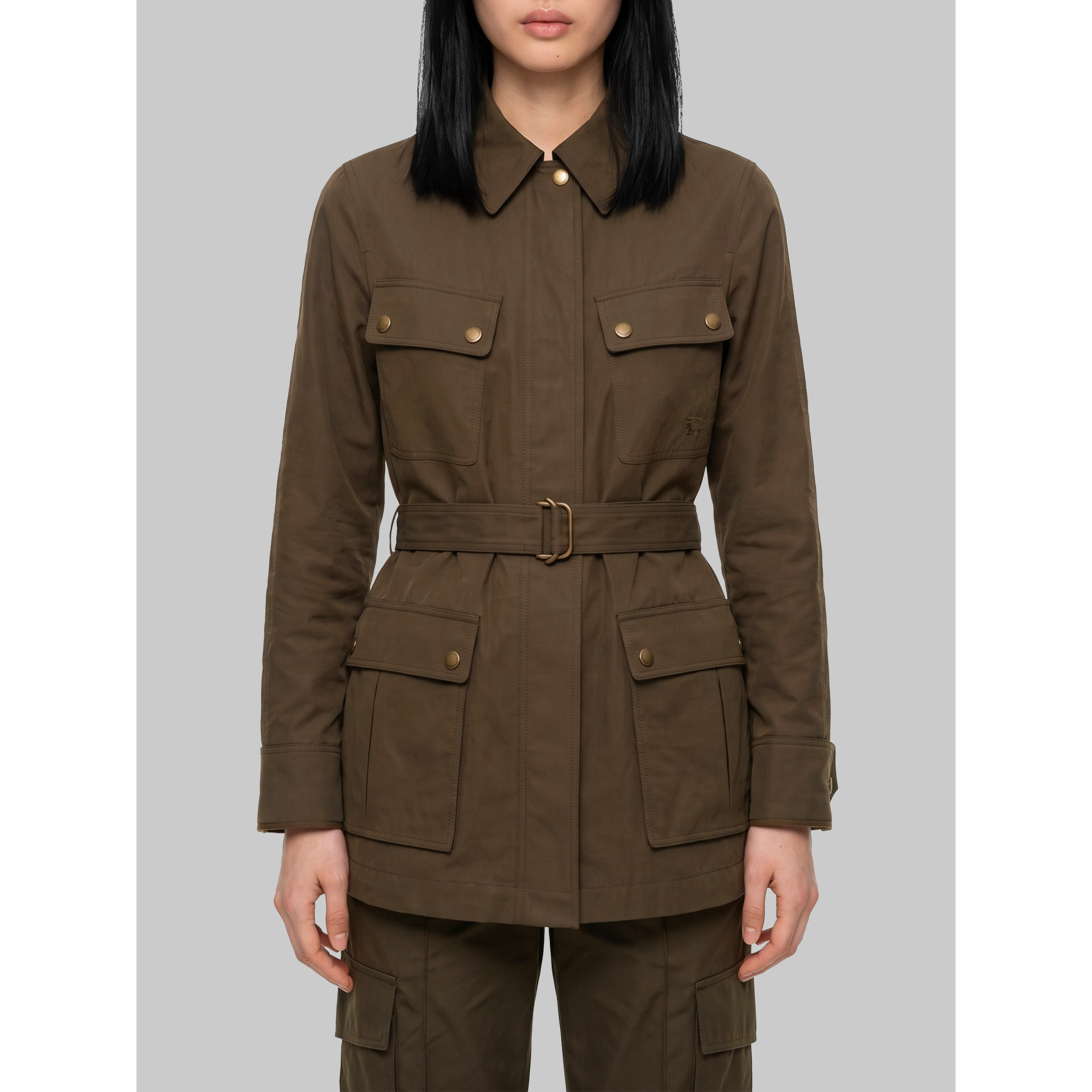 Safari jacket in gabardine