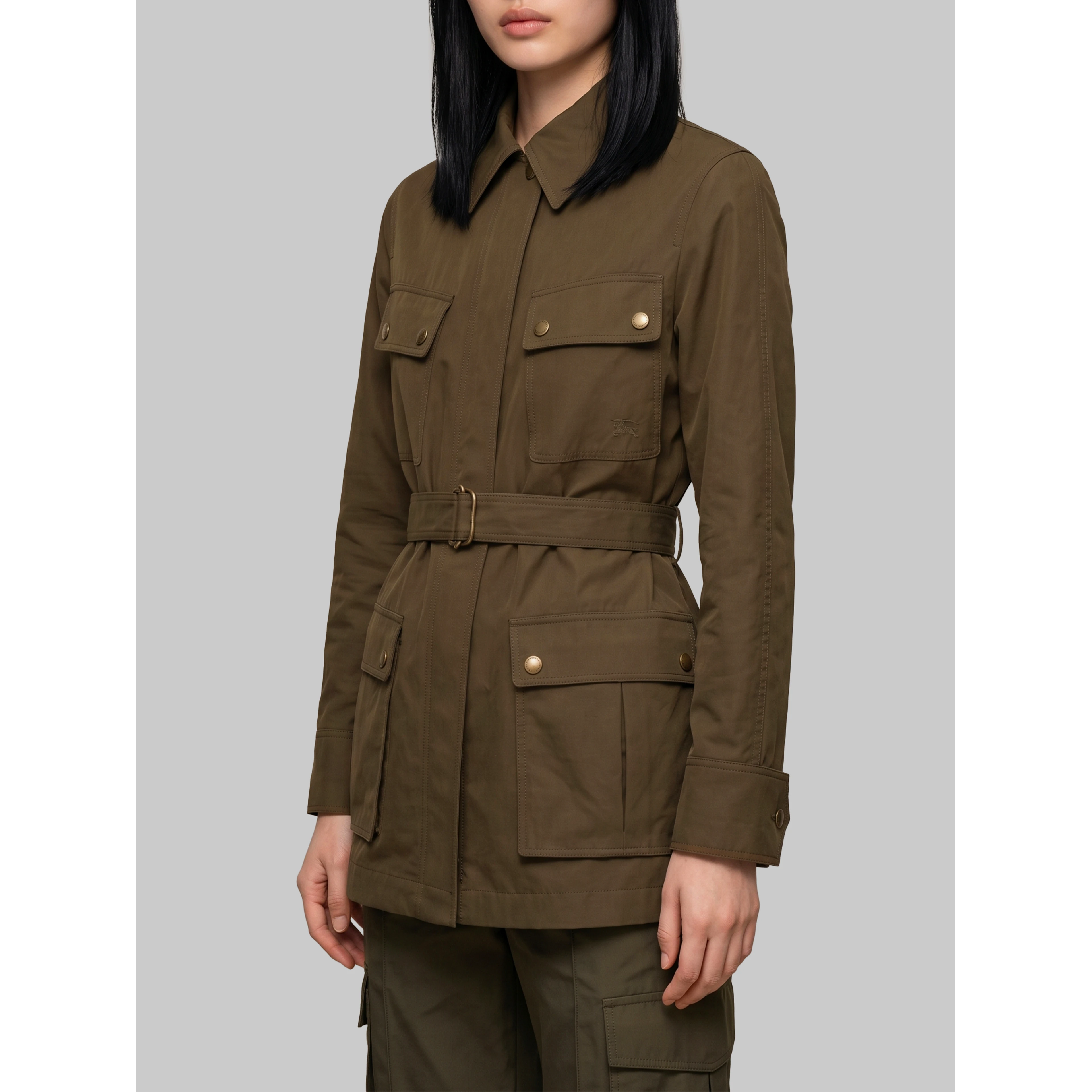 Safari jacket in gabardine