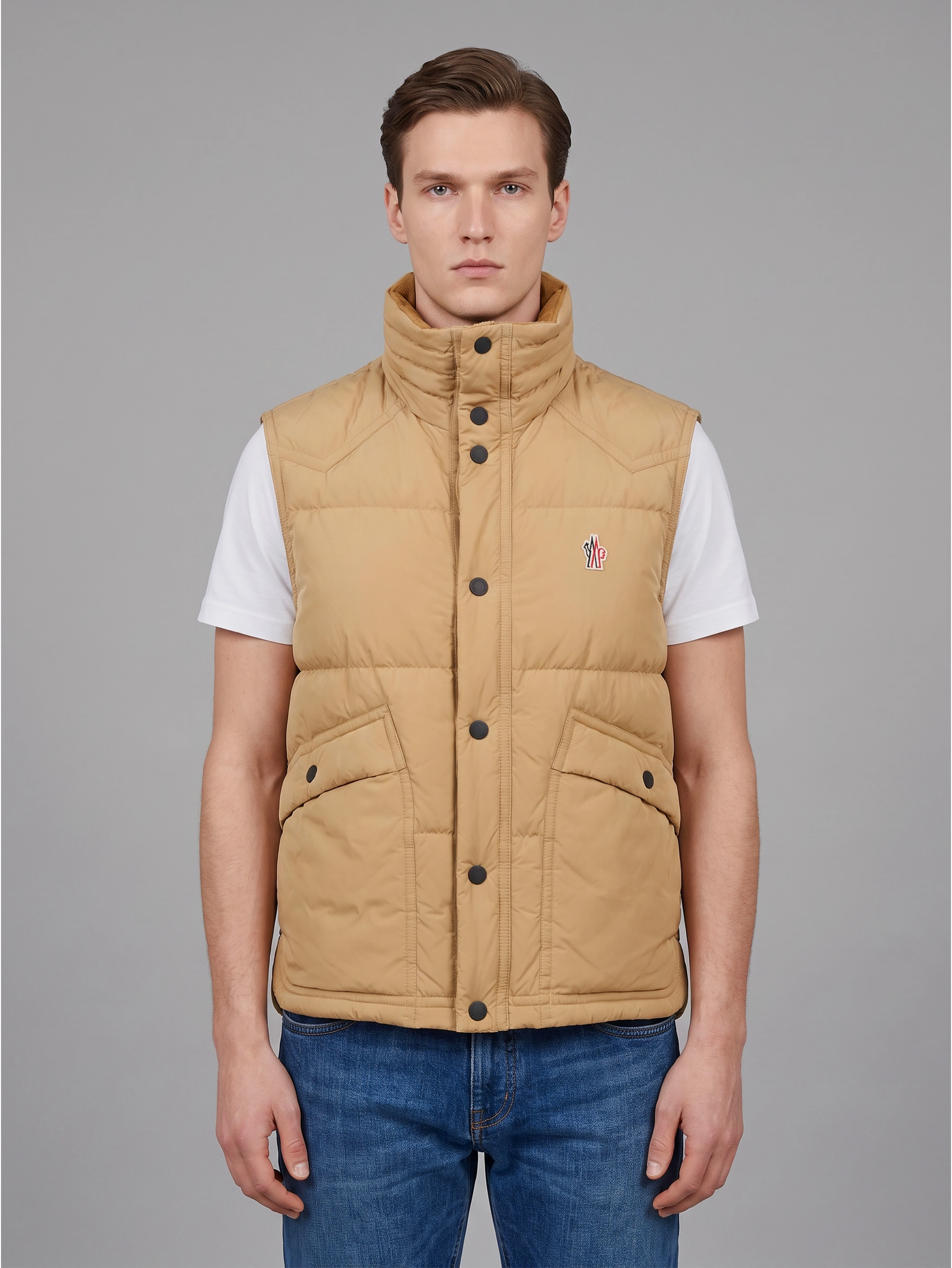 Evans feather-padded vest