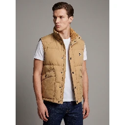 Evans feather-padded vest