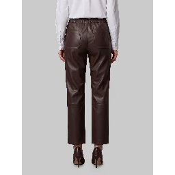 Sarah brown leather pants