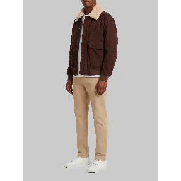 Bari Gritty suede bomber