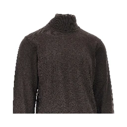 Virgin wool turtleneck with Eagle embroidery