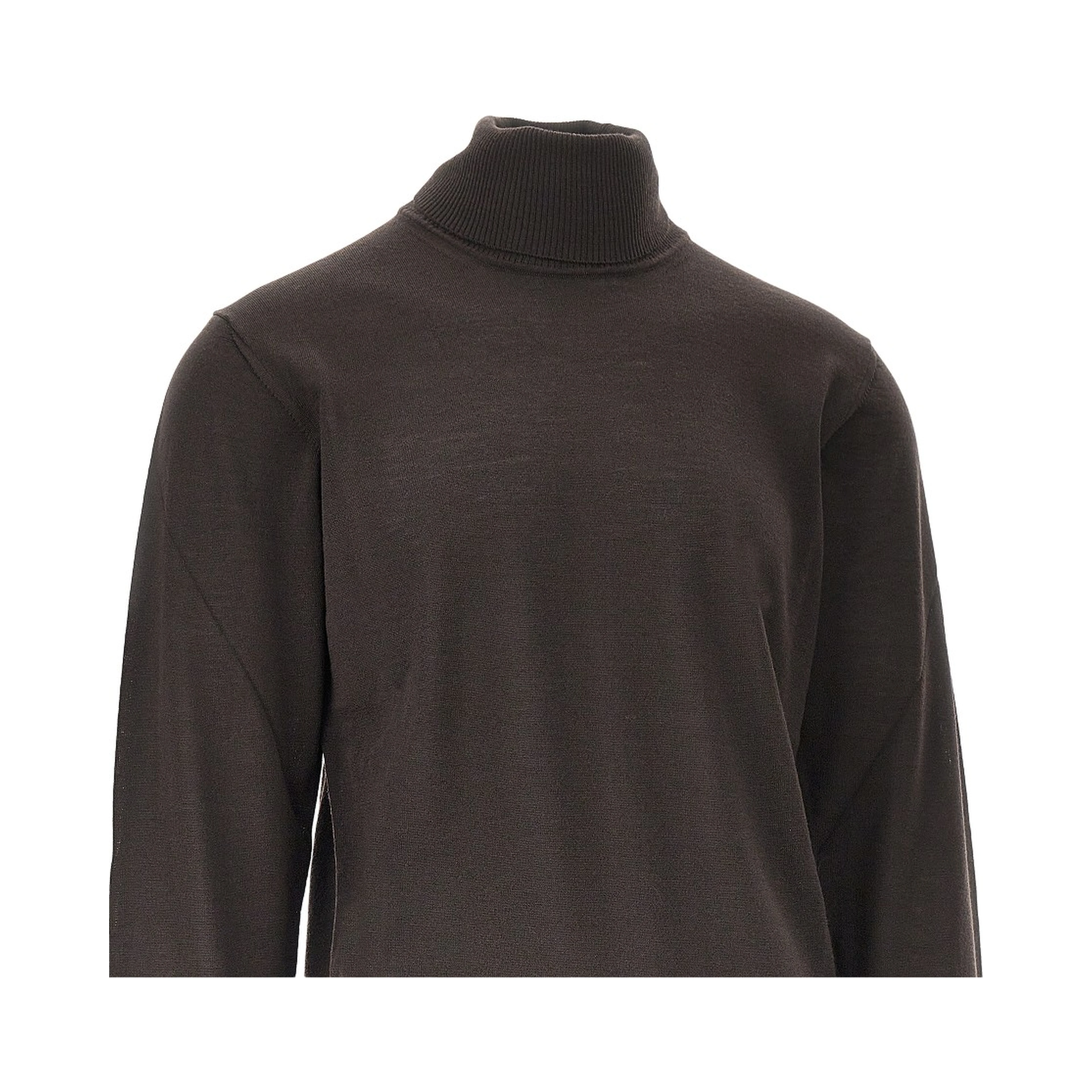 Virgin wool turtleneck with Eagle embroidery