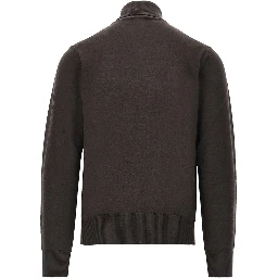 Virgin wool turtleneck with Eagle embroidery