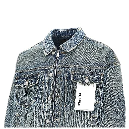 Distressed denim jacket