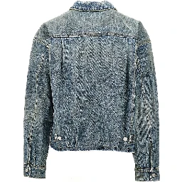 Distressed denim jacket