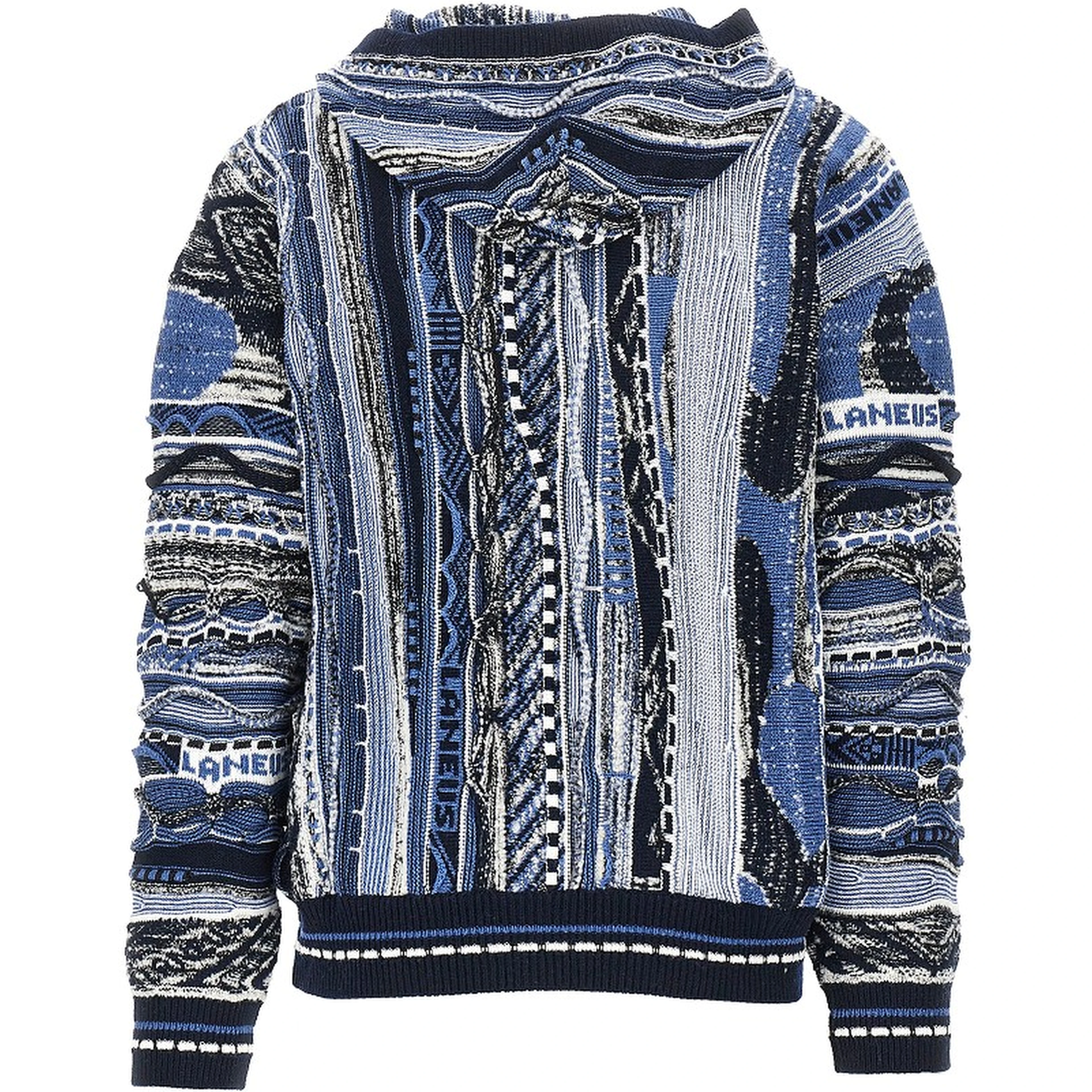 Jacquard knit hoodie