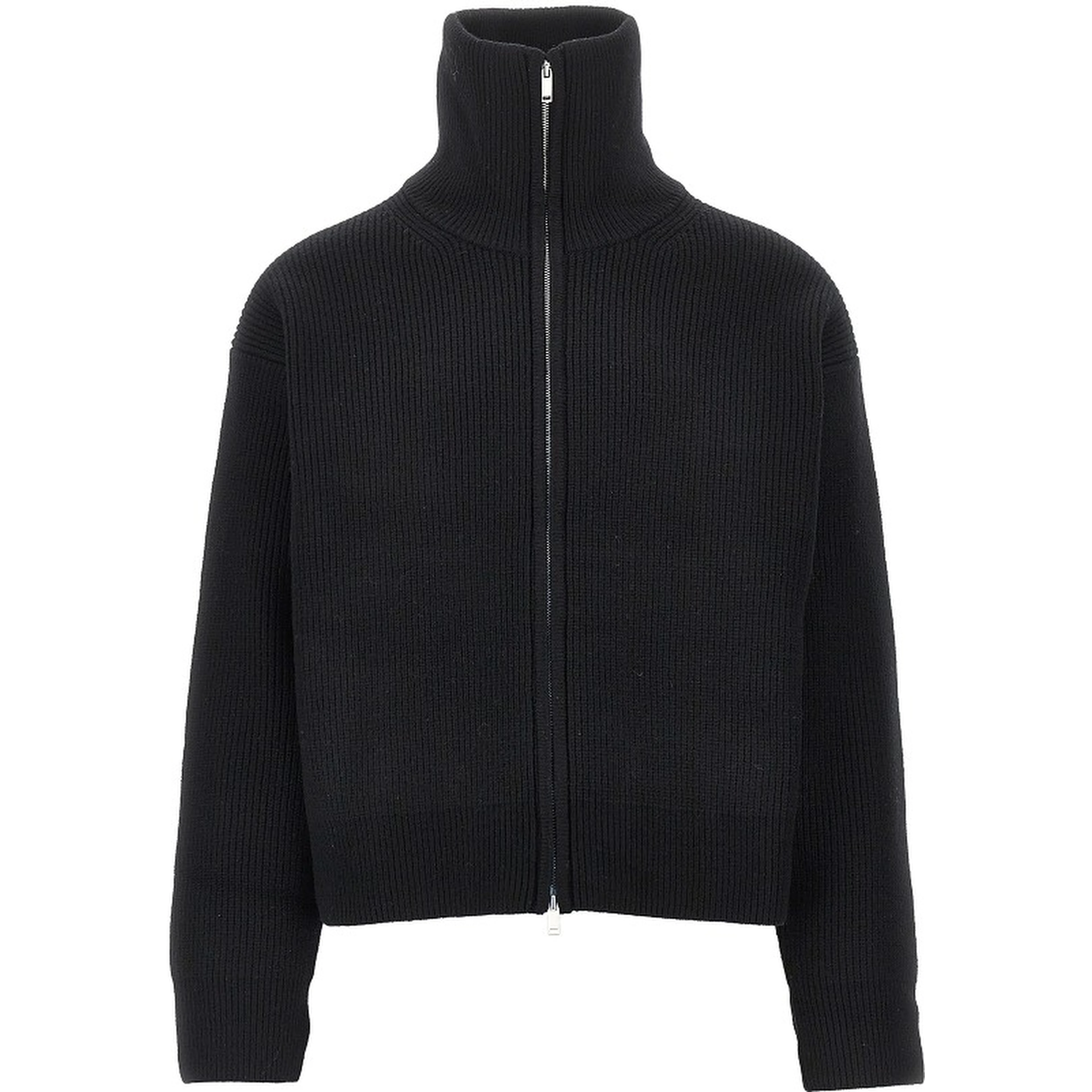 Merino wool full-zip cardigan