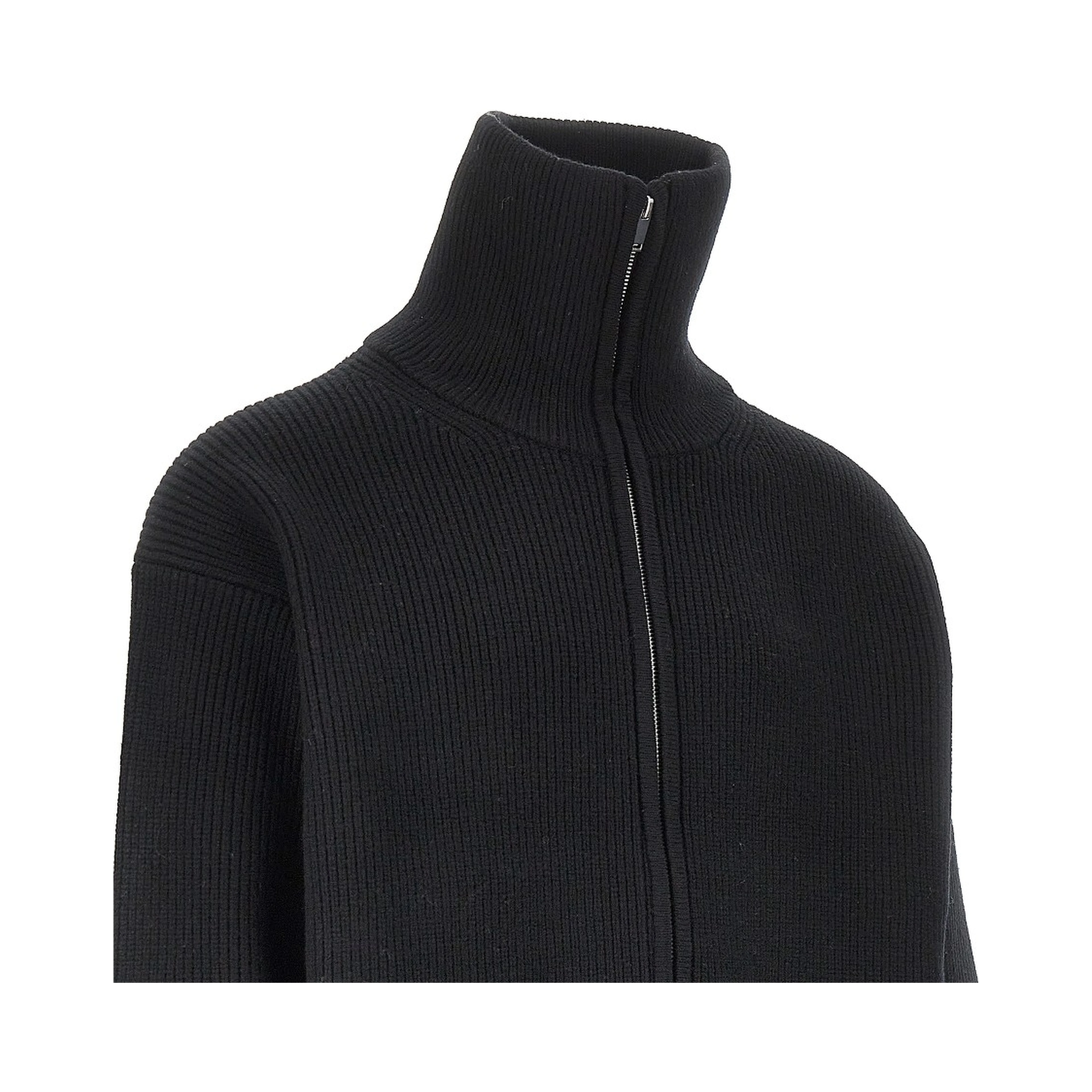 Merino wool full-zip cardigan
