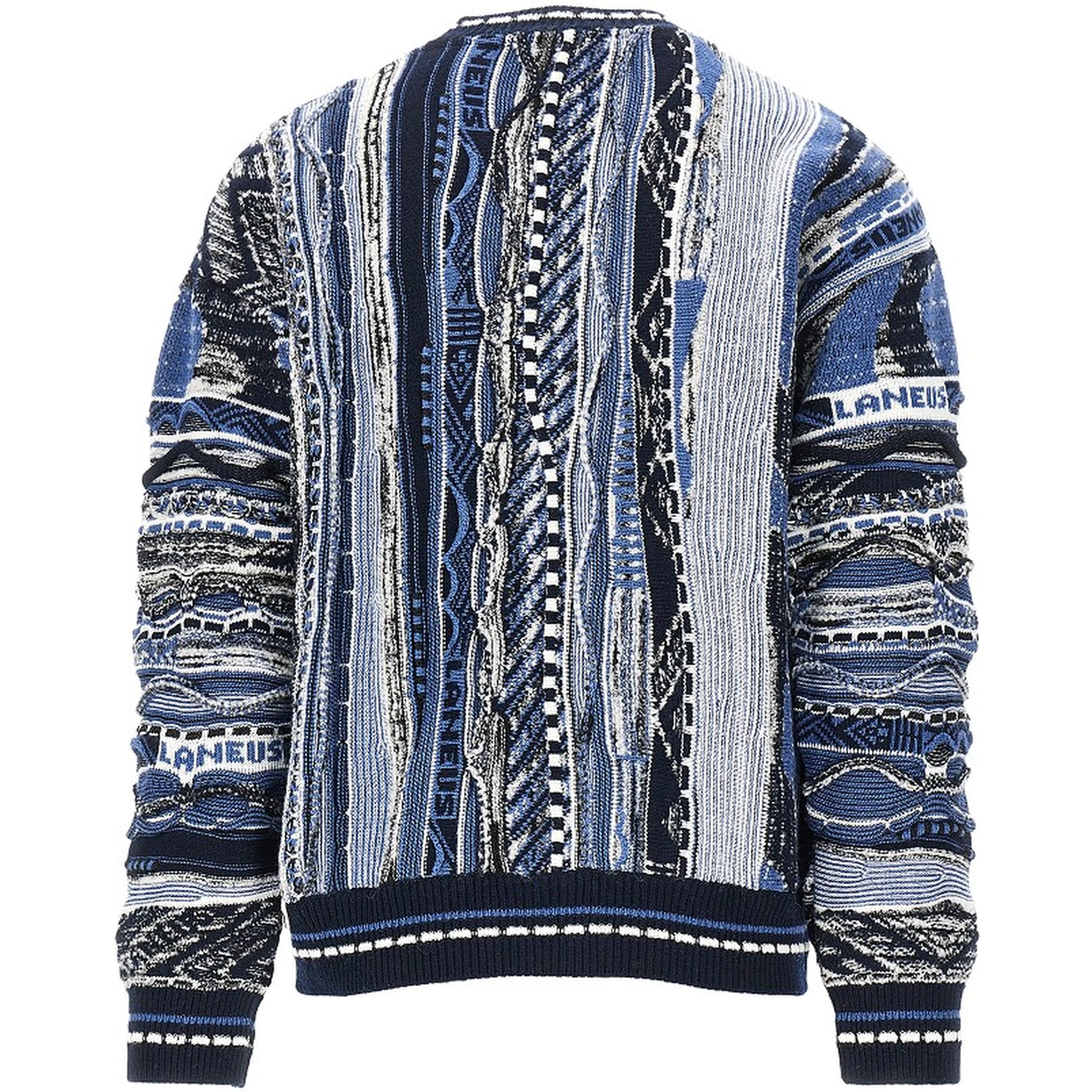 Jacquard knit cardigan