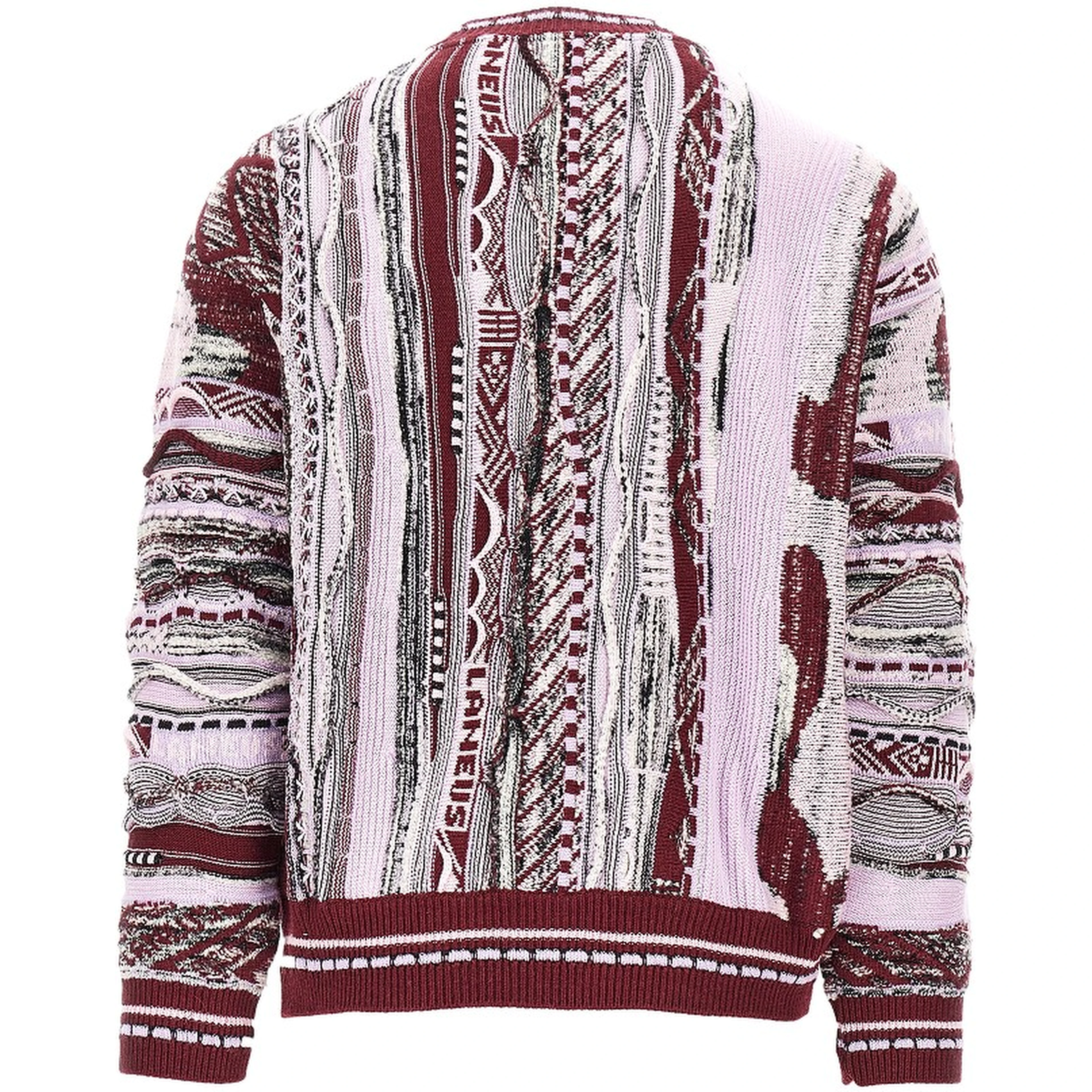 Jacquard knit cardigan