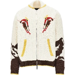 'Snowy Dream' padded knit jacket