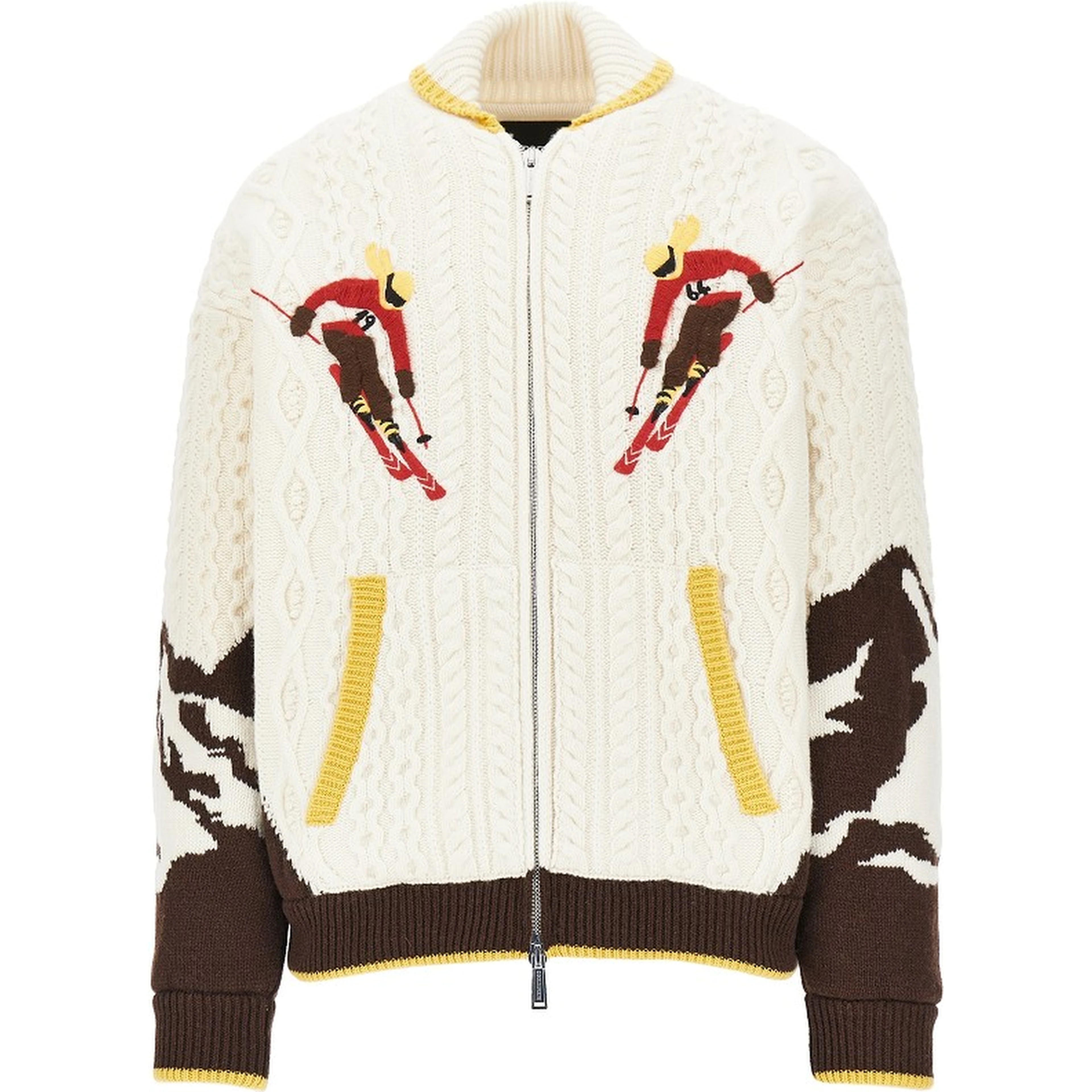 'Snowy Dream' padded knit jacket