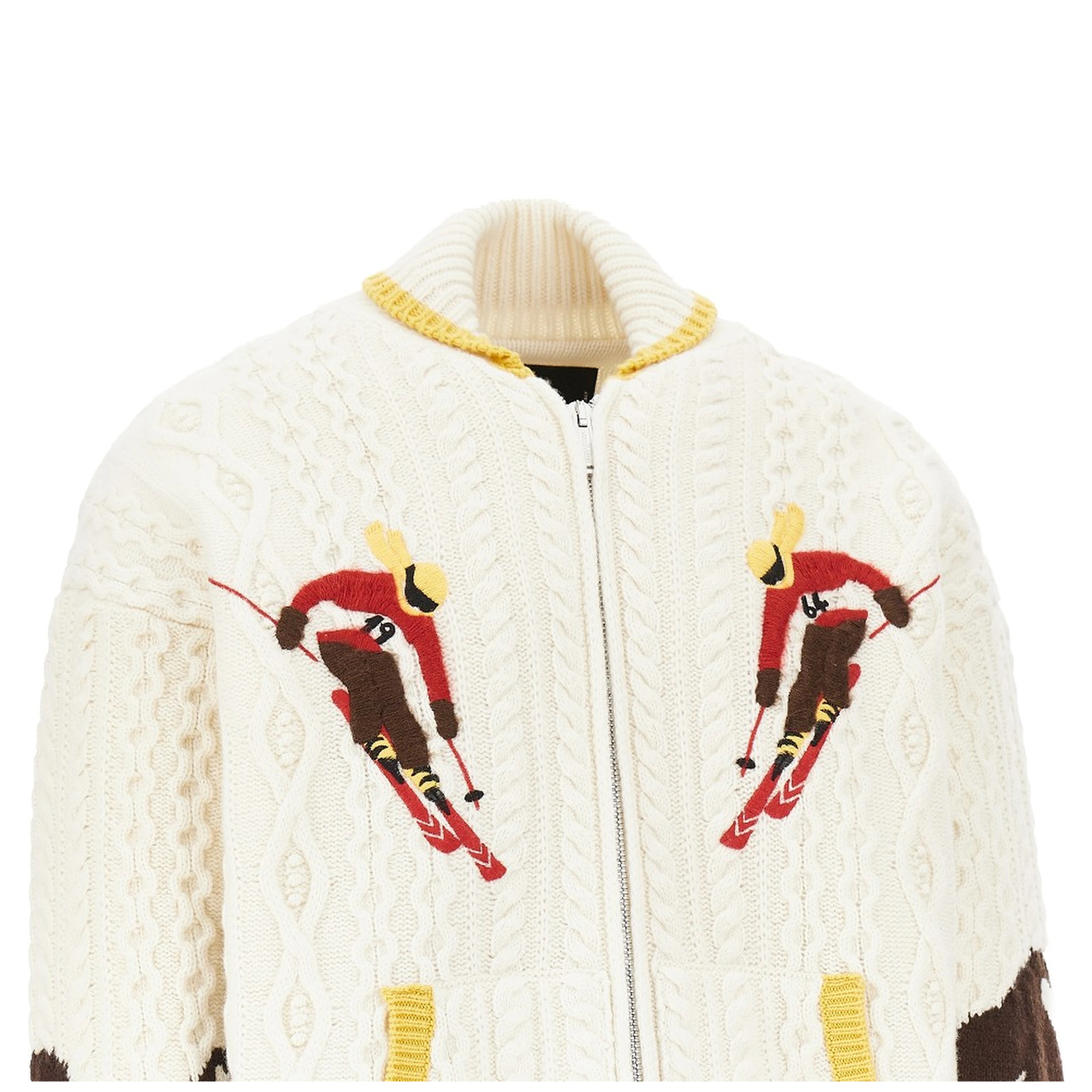'Snowy Dream' padded knit jacket