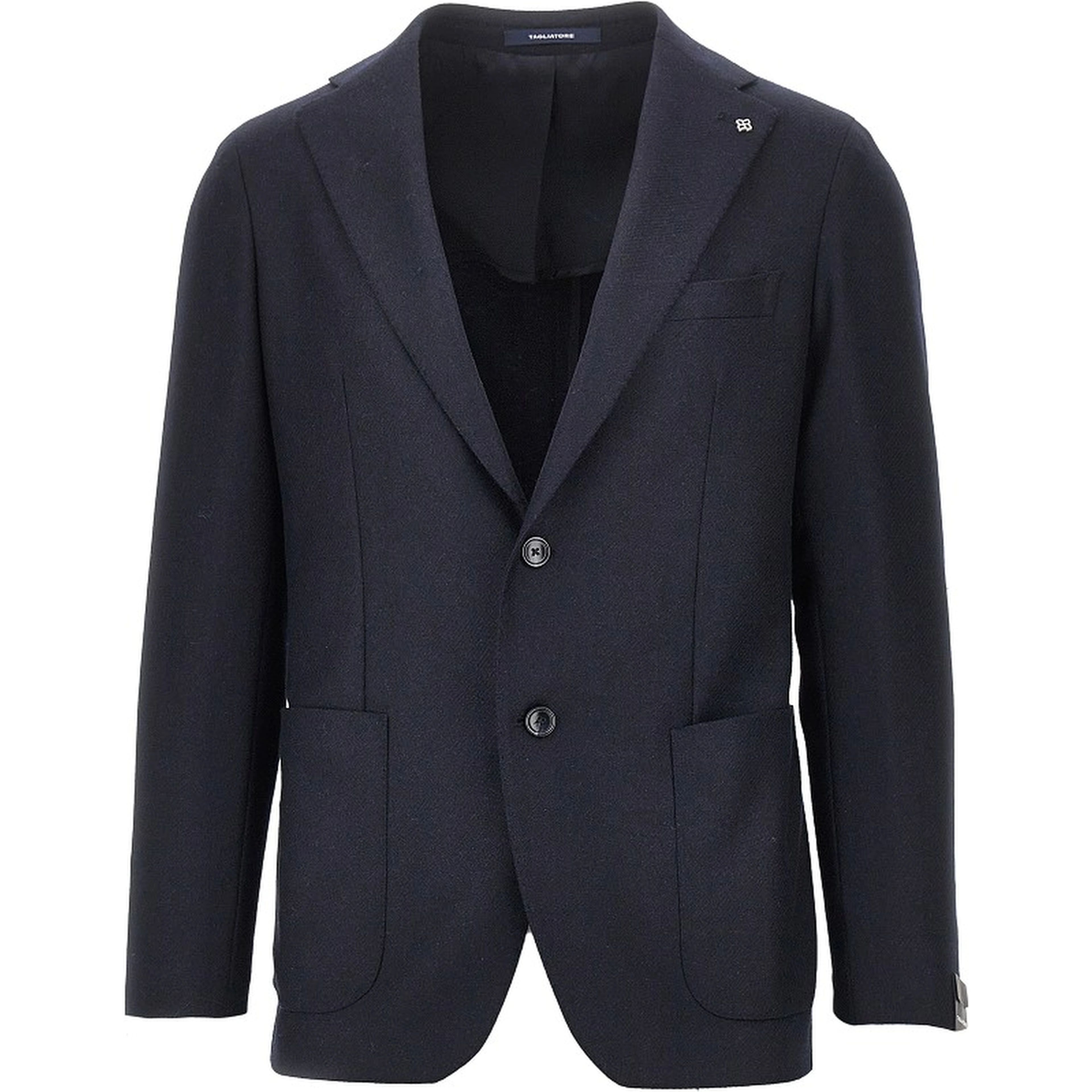 Wool and cashmere single-breasted jacket
