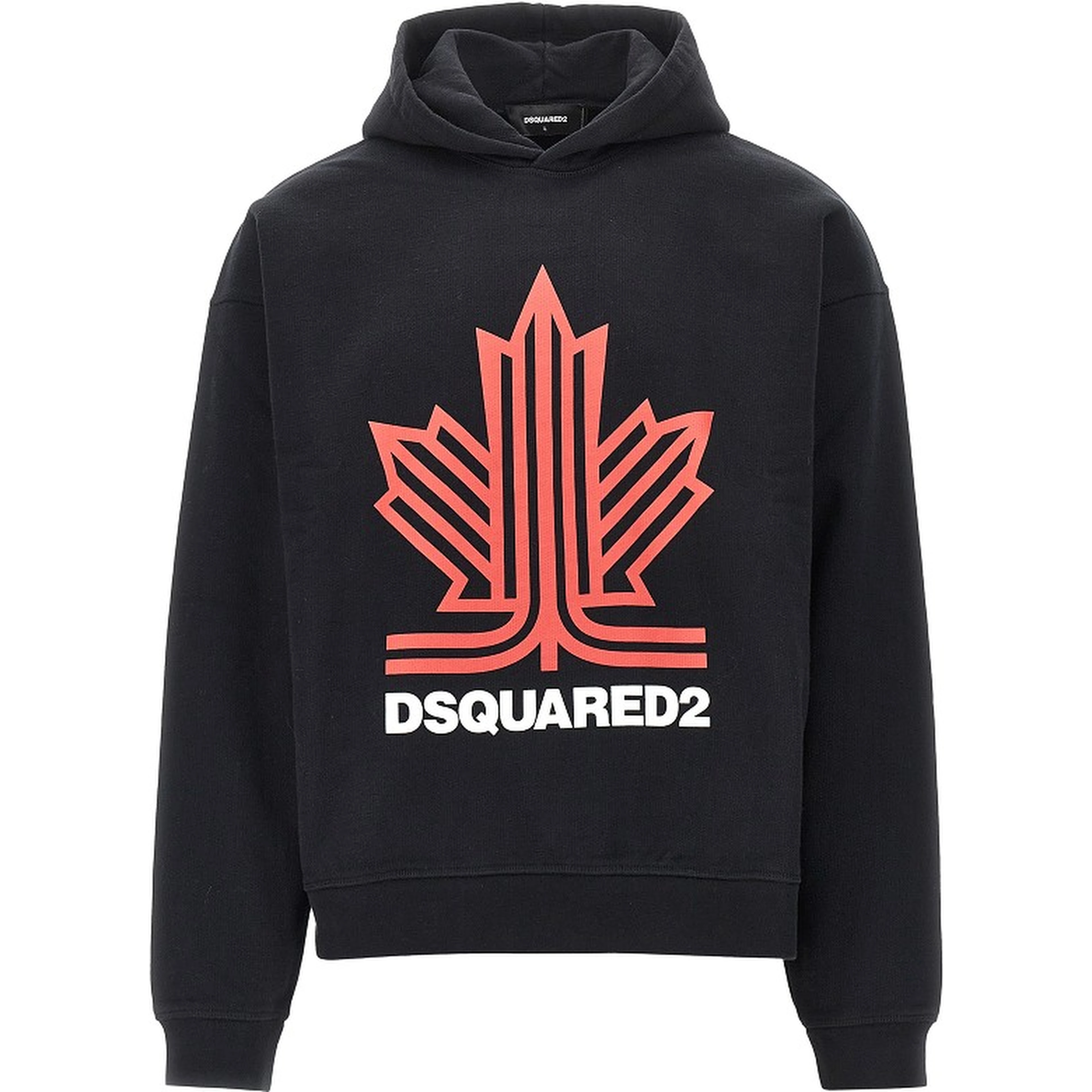 'Ski Leaf' print hoodie
