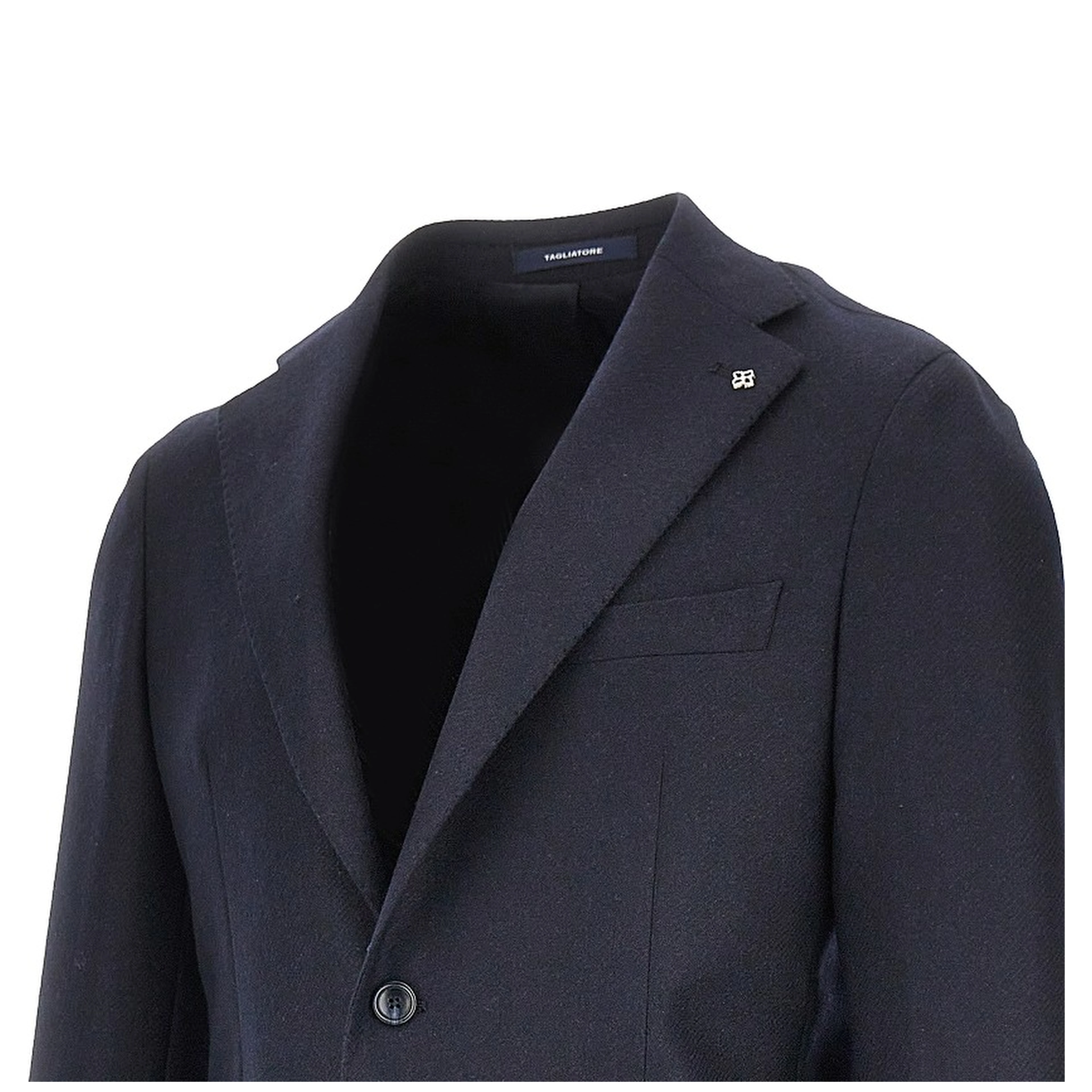 Wool and cashmere single-breasted jacket