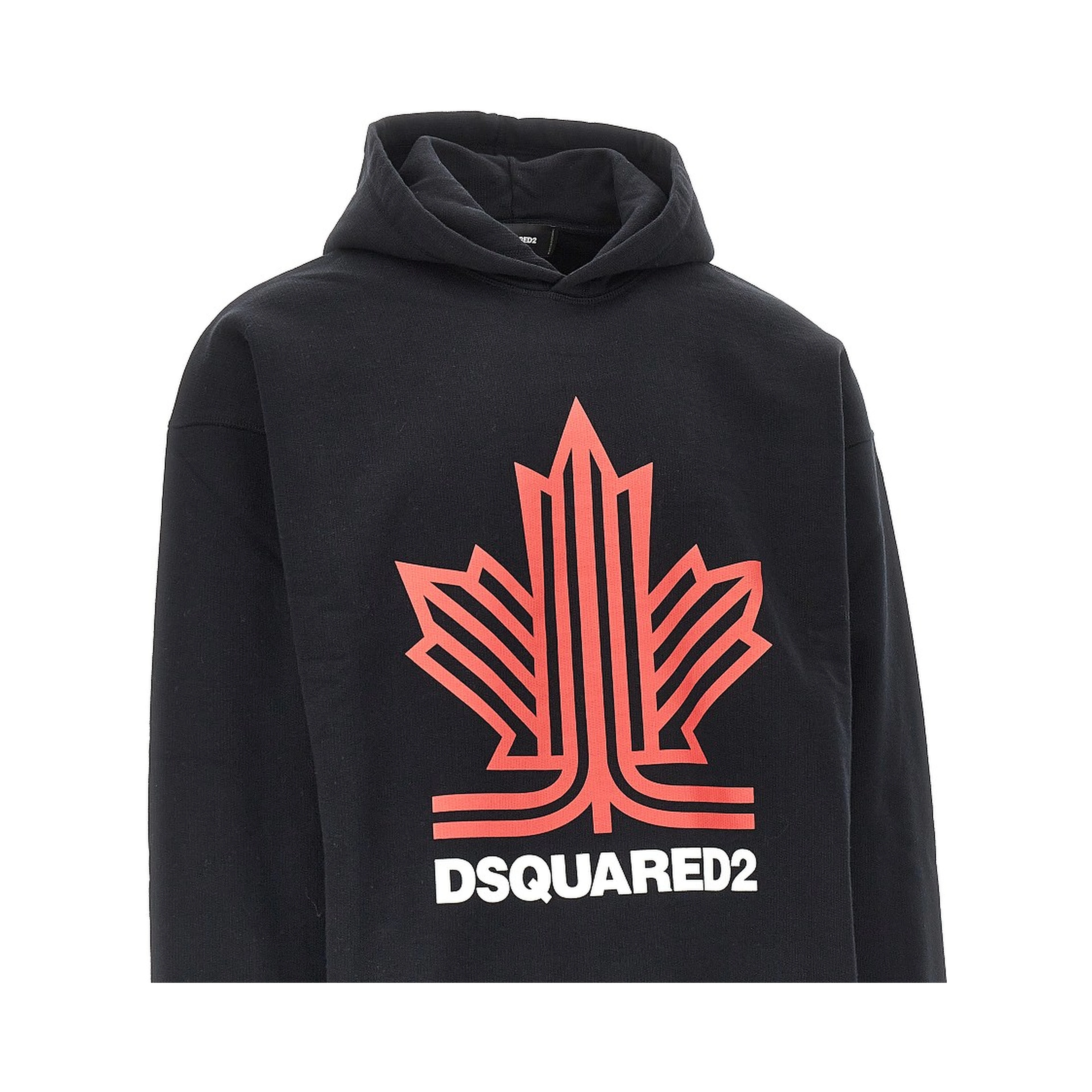 'Ski Leaf' print hoodie