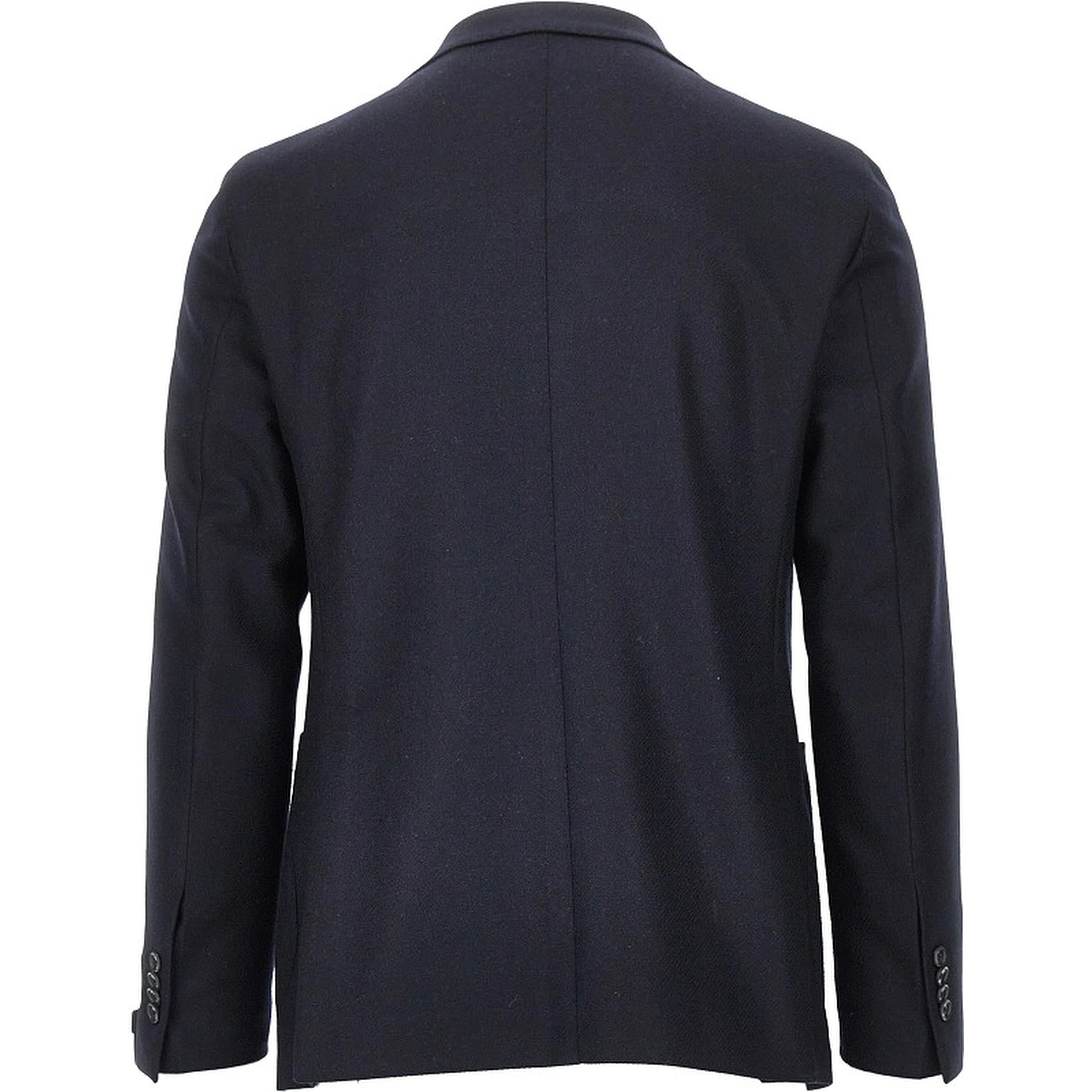 Wool and cashmere single-breasted jacket