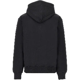 'Ski Leaf' print hoodie