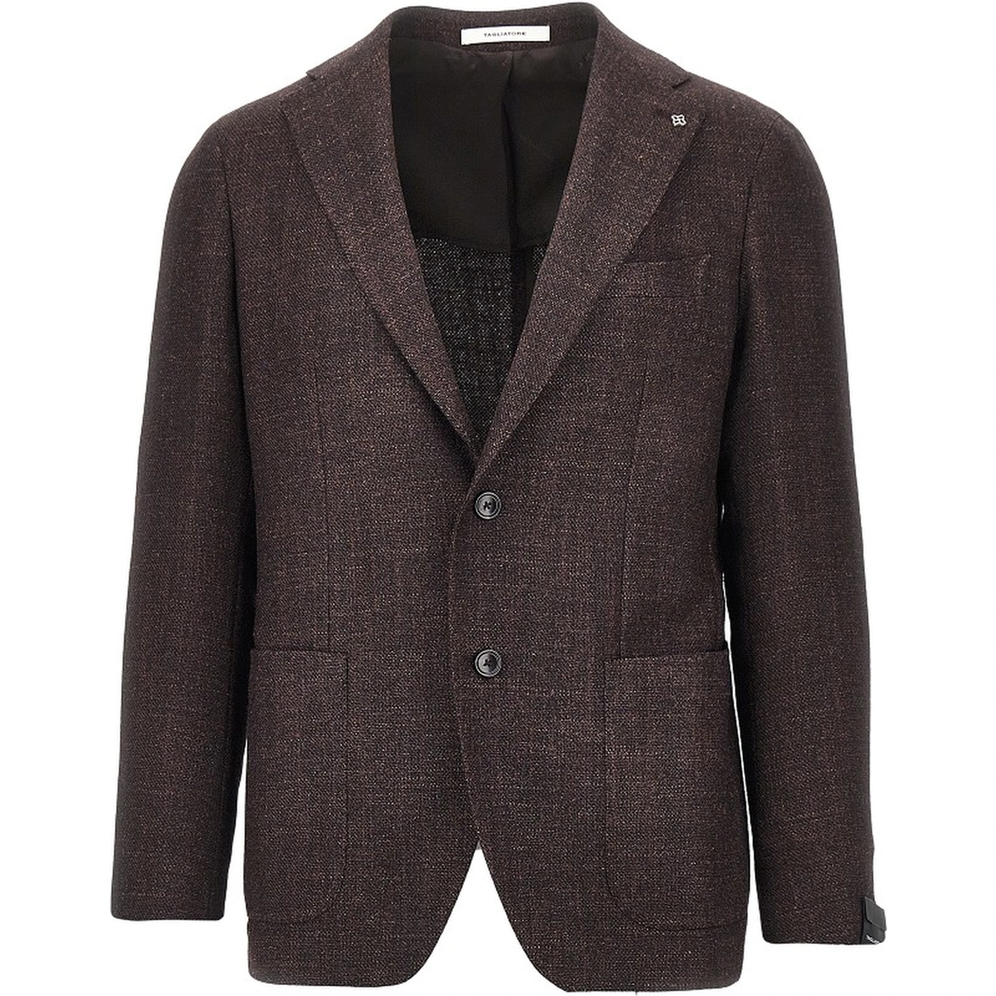 Wool and silk single-breasted jacket