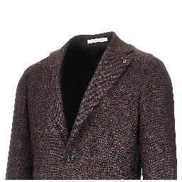 Wool and silk single-breasted jacket