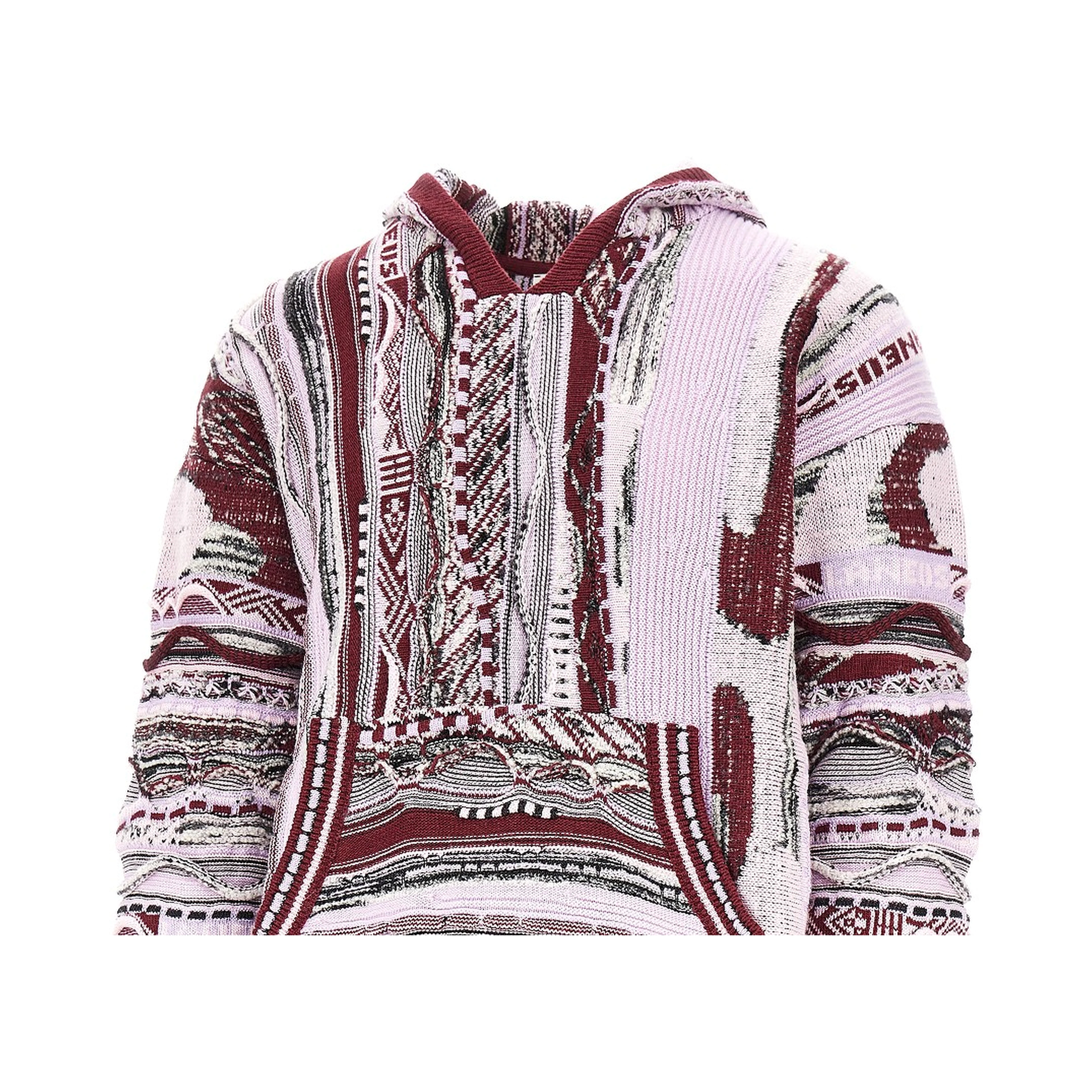 Jacquard knit hoodie
