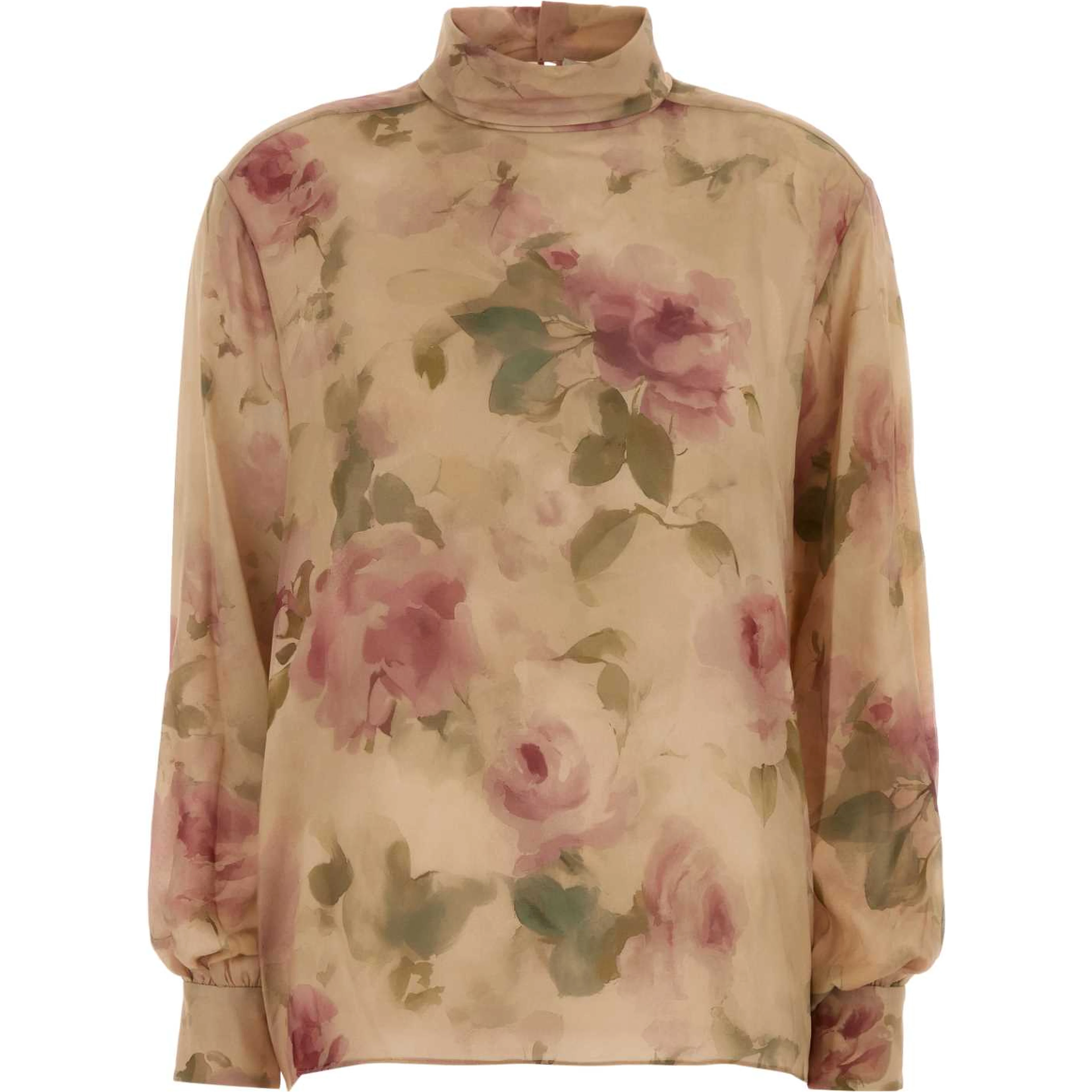 AW26 BLOUSE 04 BEIGE PRINT