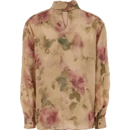 AW26 BLOUSE 04 BEIGE PRINT
