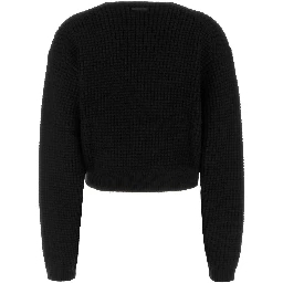 Womens Heavy Waffle Crewneck 90'S Sweater