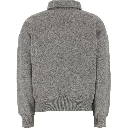 KNIT-HALF ZIP-SWEATSHIRT