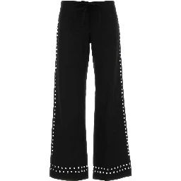 DELYA STUDDED TROUSERS BLACK