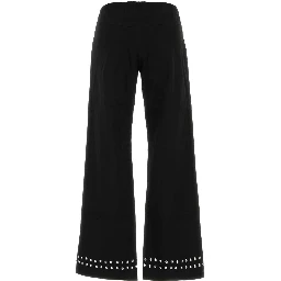 DELYA STUDDED TROUSERS BLACK