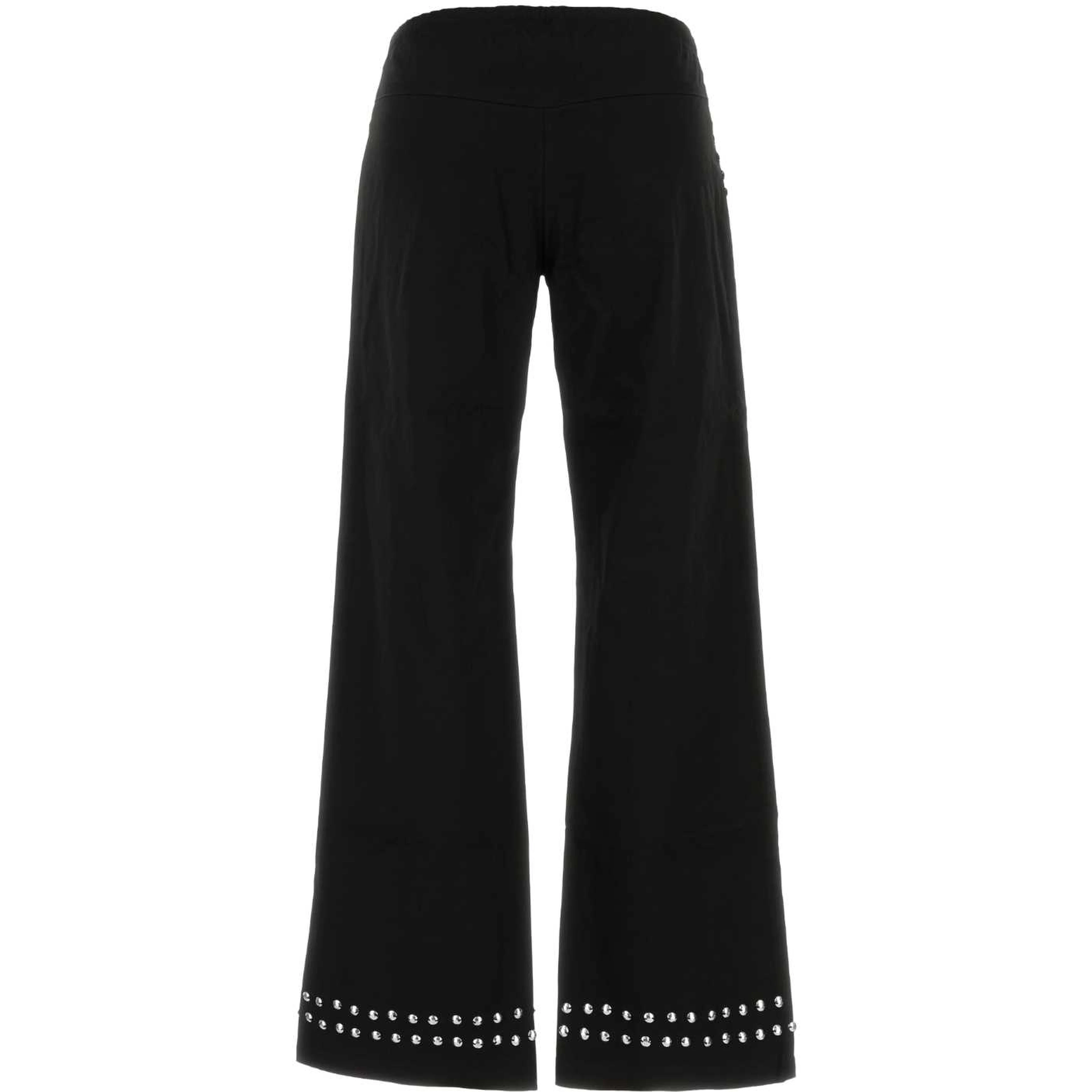 DELYA STUDDED TROUSERS BLACK