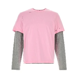RICARDO 2 LAYERS T-SHIRT PINK-GREY