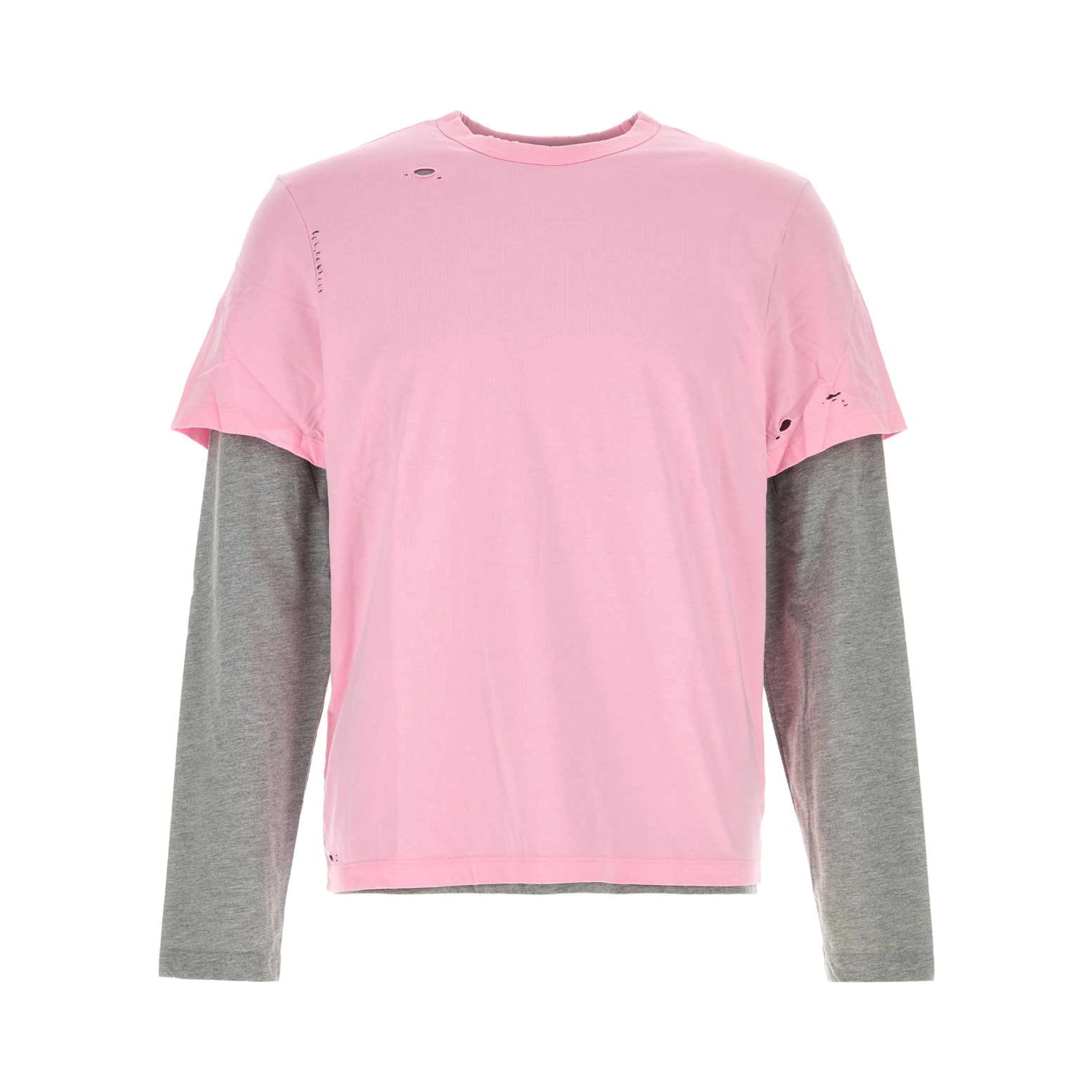 RICARDO 2 LAYERS T-SHIRT PINK-GREY