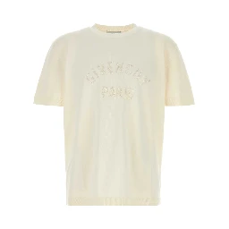 EMBELLISHED KNIT SHORT SLEEVES T-SHIRT